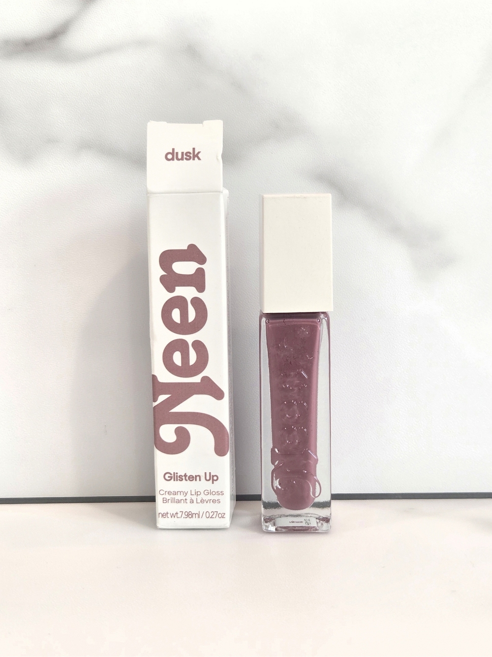 NEEN Glisten Up Lip Gloss In Dusk (Rosy Nude Shimmer) - NEW